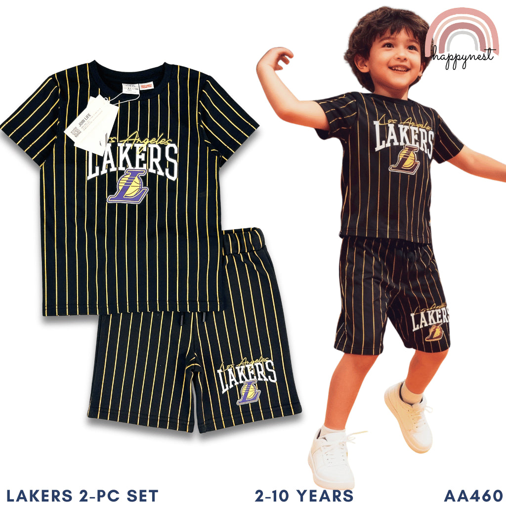 Lakers Boy 2-Piece Shirts & Shorts Set 2-20 Years– AA460