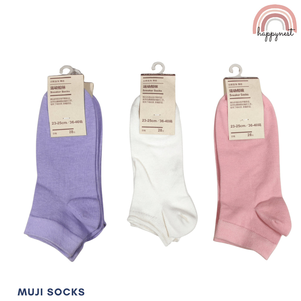 MUJ!-Style Girls' Low-Cut Sock | Cotton-Blend Ankle Sock | 23-25cm | 4.5 - 7.5 US size