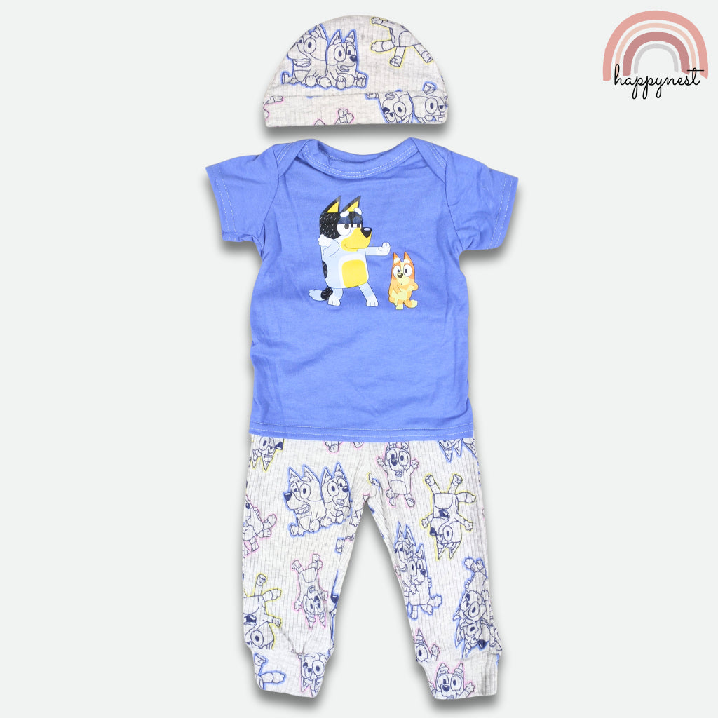 Bluey Baby OOTD 3-Pc Comfy Set | Bluey & Bingo Play Outfit | 3-24 Months | B76