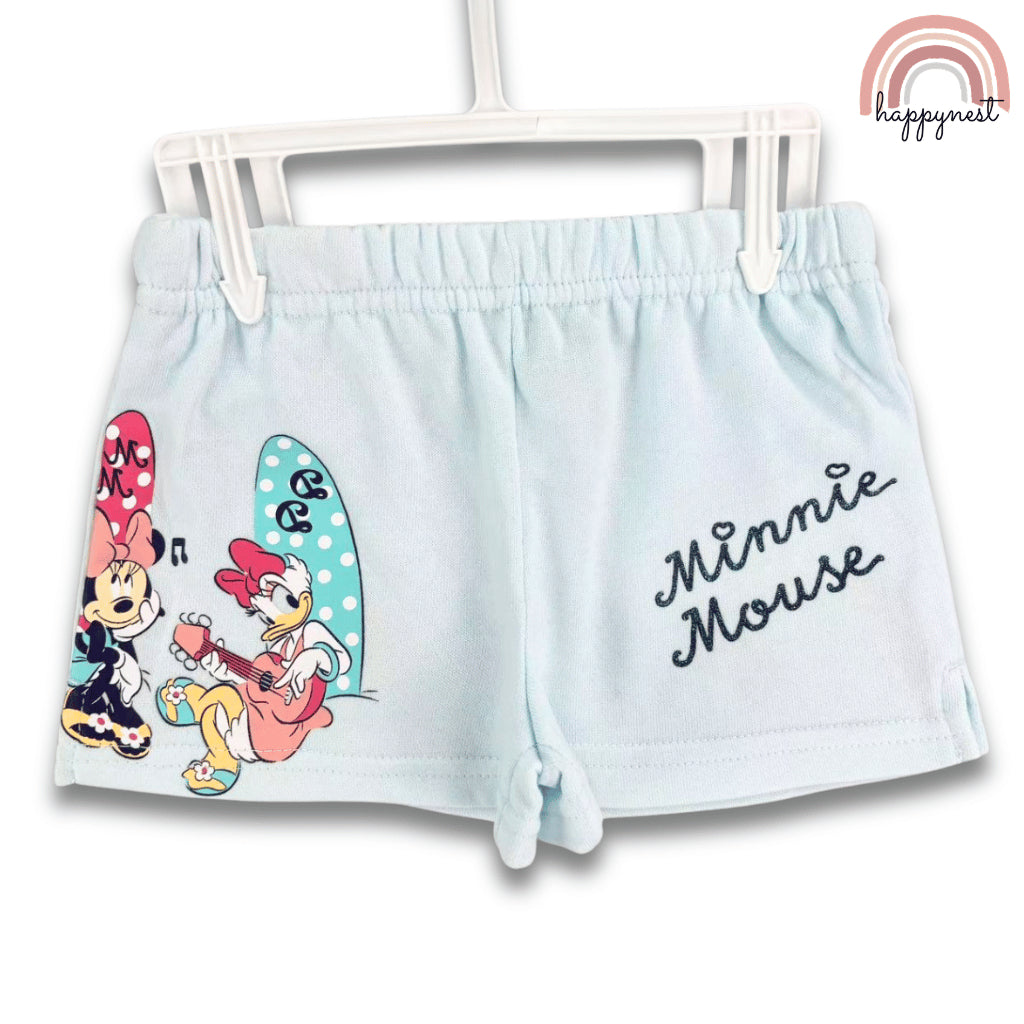 Minnie Mouse Summer Vibes 2-PC Hoodie & Shorts Set (AA490) | 2-6 years