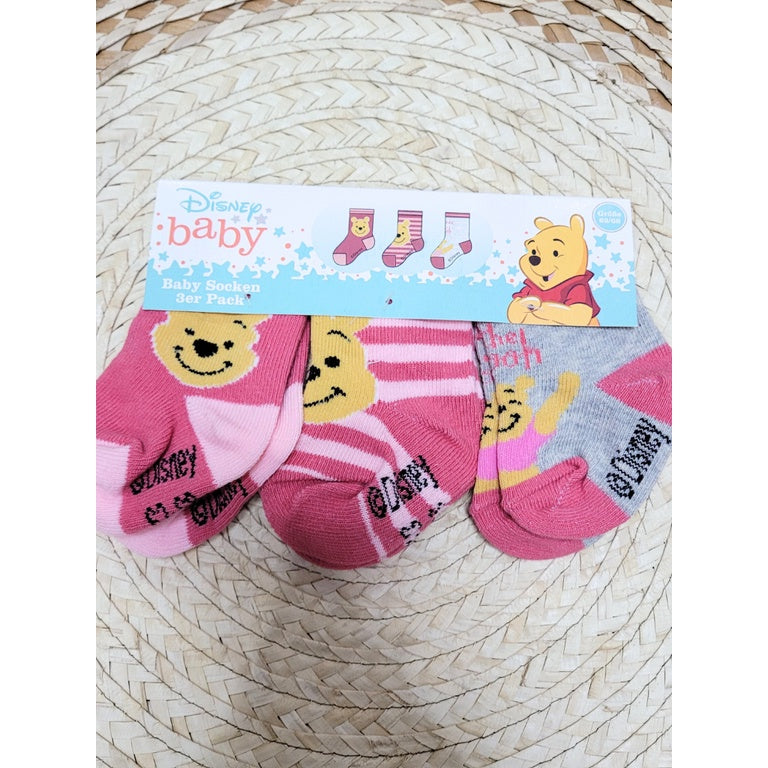 Disney - Socks 3 Pairs - Mickey Mouse, MinniePrincesses - Cute, Comfy, High-Quality